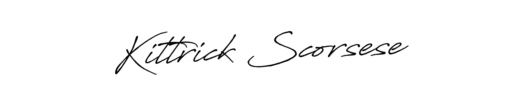 It looks lik you need a new signature style for name Kittrick Scorsese. Design unique handwritten (Antro_Vectra_Bolder) signature with our free signature maker in just a few clicks. Kittrick Scorsese signature style 7 images and pictures png