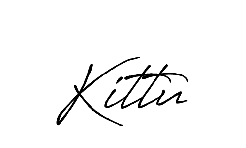 Use a signature maker to create a handwritten signature online. With this signature software, you can design (Antro_Vectra_Bolder) your own signature for name Kittu. Kittu signature style 7 images and pictures png