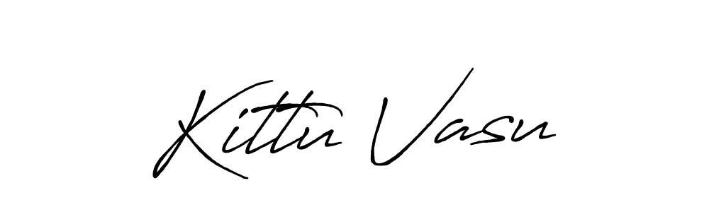 Use a signature maker to create a handwritten signature online. With this signature software, you can design (Antro_Vectra_Bolder) your own signature for name Kittu Vasu. Kittu Vasu signature style 7 images and pictures png