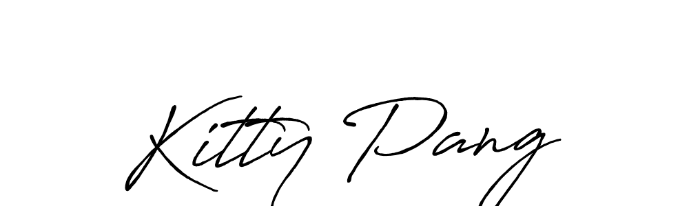 Use a signature maker to create a handwritten signature online. With this signature software, you can design (Antro_Vectra_Bolder) your own signature for name Kitty Pang. Kitty Pang signature style 7 images and pictures png