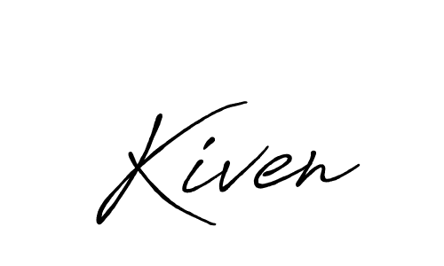 Use a signature maker to create a handwritten signature online. With this signature software, you can design (Antro_Vectra_Bolder) your own signature for name Kiven. Kiven signature style 7 images and pictures png