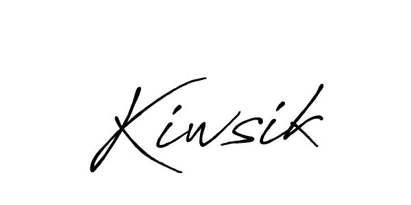 if you are searching for the best signature style for your name Kiwsik. so please give up your signature search. here we have designed multiple signature styles  using Antro_Vectra_Bolder. Kiwsik signature style 7 images and pictures png