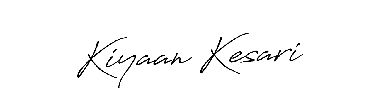 Make a beautiful signature design for name Kiyaan Kesari. With this signature (Antro_Vectra_Bolder) style, you can create a handwritten signature for free. Kiyaan Kesari signature style 7 images and pictures png