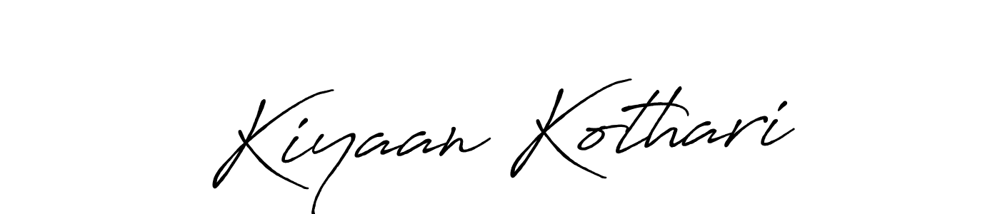 Create a beautiful signature design for name Kiyaan Kothari. With this signature (Antro_Vectra_Bolder) fonts, you can make a handwritten signature for free. Kiyaan Kothari signature style 7 images and pictures png