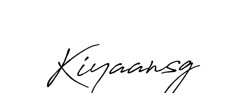 if you are searching for the best signature style for your name Kiyaansg. so please give up your signature search. here we have designed multiple signature styles  using Antro_Vectra_Bolder. Kiyaansg signature style 7 images and pictures png