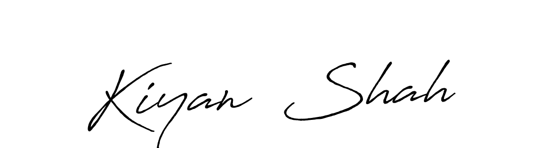 Kiyan  Shah stylish signature style. Best Handwritten Sign (Antro_Vectra_Bolder) for my name. Handwritten Signature Collection Ideas for my name Kiyan  Shah. Kiyan  Shah signature style 7 images and pictures png