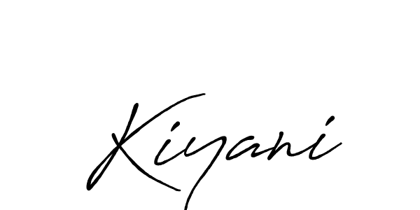 Also we have Kiyani name is the best signature style. Create professional handwritten signature collection using Antro_Vectra_Bolder autograph style. Kiyani signature style 7 images and pictures png