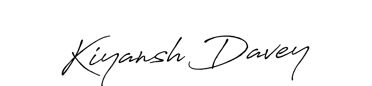 Use a signature maker to create a handwritten signature online. With this signature software, you can design (Antro_Vectra_Bolder) your own signature for name Kiyansh Davey. Kiyansh Davey signature style 7 images and pictures png