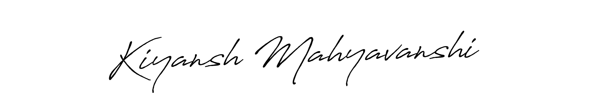 How to make Kiyansh Mahyavanshi signature? Antro_Vectra_Bolder is a professional autograph style. Create handwritten signature for Kiyansh Mahyavanshi name. Kiyansh Mahyavanshi signature style 7 images and pictures png