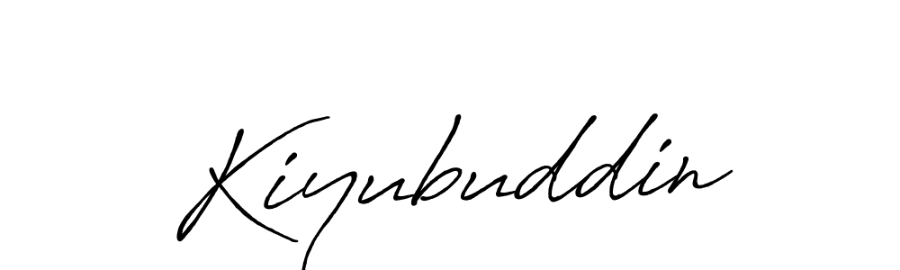 How to make Kiyubuddin signature? Antro_Vectra_Bolder is a professional autograph style. Create handwritten signature for Kiyubuddin name. Kiyubuddin signature style 7 images and pictures png