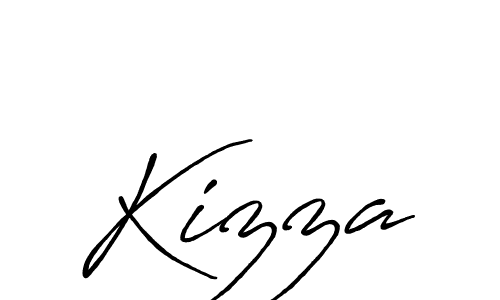 Create a beautiful signature design for name Kizza. With this signature (Antro_Vectra_Bolder) fonts, you can make a handwritten signature for free. Kizza signature style 7 images and pictures png