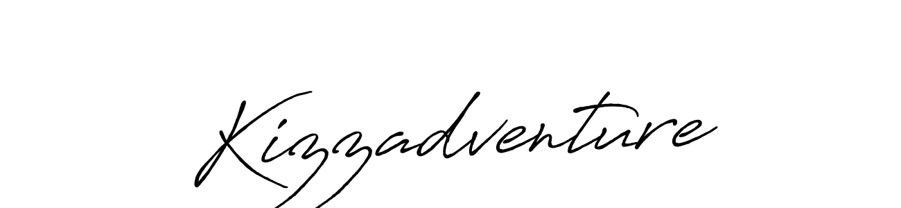 Make a beautiful signature design for name Kizzadventure. With this signature (Antro_Vectra_Bolder) style, you can create a handwritten signature for free. Kizzadventure signature style 7 images and pictures png