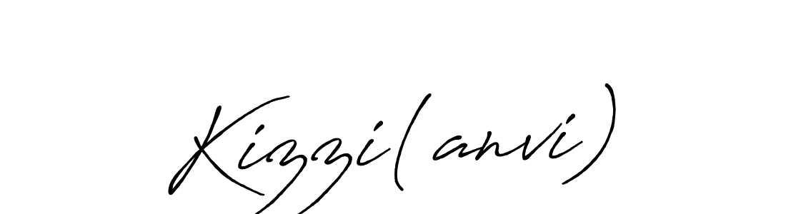 Similarly Antro_Vectra_Bolder is the best handwritten signature design. Signature creator online .You can use it as an online autograph creator for name Kizzi(anvi). Kizzi(anvi) signature style 7 images and pictures png