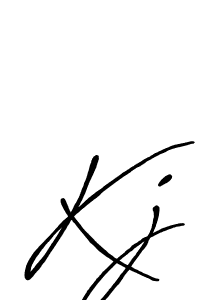 You should practise on your own different ways (Antro_Vectra_Bolder) to write your name (Kj) in signature. don't let someone else do it for you. Kj signature style 7 images and pictures png