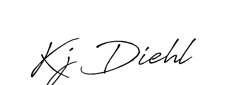 Use a signature maker to create a handwritten signature online. With this signature software, you can design (Antro_Vectra_Bolder) your own signature for name Kj Diehl. Kj Diehl signature style 7 images and pictures png