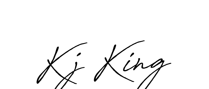 Create a beautiful signature design for name Kj King. With this signature (Antro_Vectra_Bolder) fonts, you can make a handwritten signature for free. Kj King signature style 7 images and pictures png