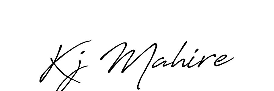 Kj Mahire stylish signature style. Best Handwritten Sign (Antro_Vectra_Bolder) for my name. Handwritten Signature Collection Ideas for my name Kj Mahire. Kj Mahire signature style 7 images and pictures png