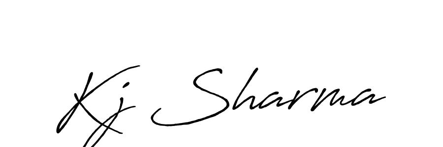 Also You can easily find your signature by using the search form. We will create Kj Sharma name handwritten signature images for you free of cost using Antro_Vectra_Bolder sign style. Kj Sharma signature style 7 images and pictures png