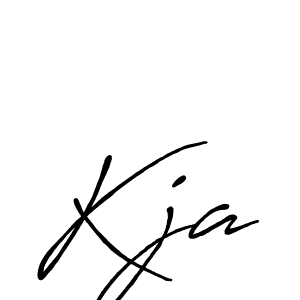 Use a signature maker to create a handwritten signature online. With this signature software, you can design (Antro_Vectra_Bolder) your own signature for name Kja. Kja signature style 7 images and pictures png
