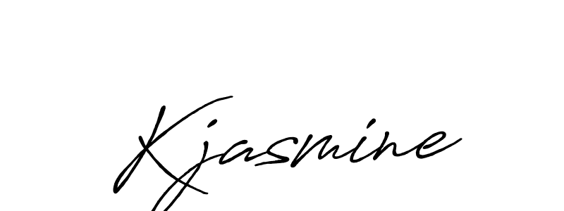 How to make Kjasmine signature? Antro_Vectra_Bolder is a professional autograph style. Create handwritten signature for Kjasmine name. Kjasmine signature style 7 images and pictures png