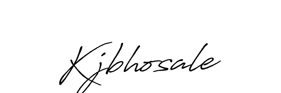 Also we have Kjbhosale name is the best signature style. Create professional handwritten signature collection using Antro_Vectra_Bolder autograph style. Kjbhosale signature style 7 images and pictures png