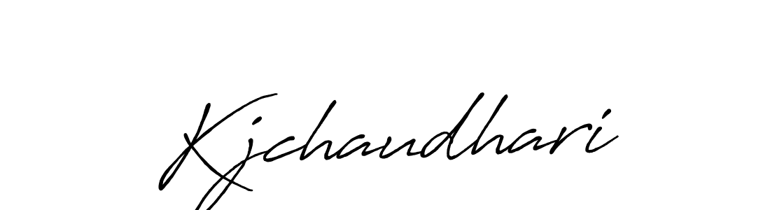 Design your own signature with our free online signature maker. With this signature software, you can create a handwritten (Antro_Vectra_Bolder) signature for name Kjchaudhari. Kjchaudhari signature style 7 images and pictures png