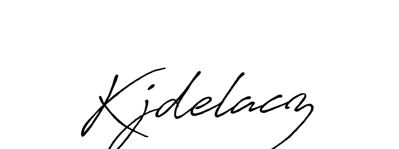 if you are searching for the best signature style for your name Kjdelacz. so please give up your signature search. here we have designed multiple signature styles  using Antro_Vectra_Bolder. Kjdelacz signature style 7 images and pictures png