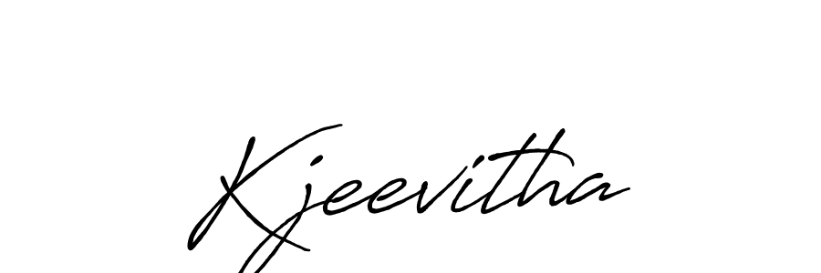 Also we have Kjeevitha name is the best signature style. Create professional handwritten signature collection using Antro_Vectra_Bolder autograph style. Kjeevitha signature style 7 images and pictures png