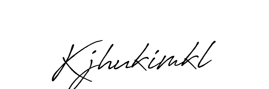 Use a signature maker to create a handwritten signature online. With this signature software, you can design (Antro_Vectra_Bolder) your own signature for name Kjhukimkl. Kjhukimkl signature style 7 images and pictures png