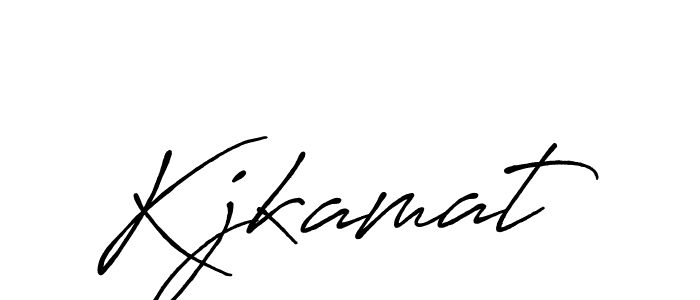 How to make Kjkamat signature? Antro_Vectra_Bolder is a professional autograph style. Create handwritten signature for Kjkamat name. Kjkamat signature style 7 images and pictures png