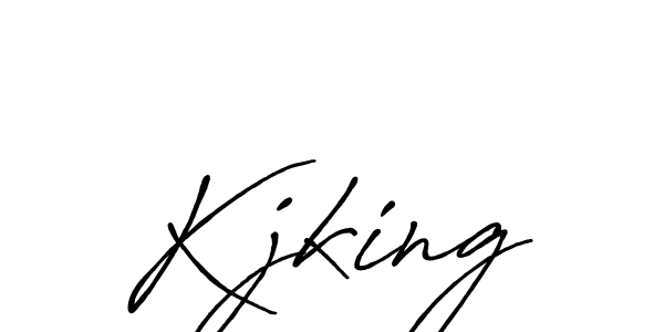 Use a signature maker to create a handwritten signature online. With this signature software, you can design (Antro_Vectra_Bolder) your own signature for name Kjking. Kjking signature style 7 images and pictures png