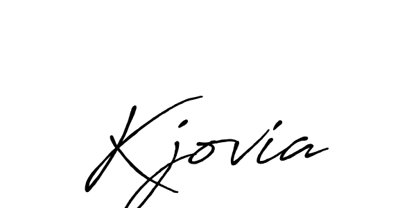 Make a beautiful signature design for name Kjovia. With this signature (Antro_Vectra_Bolder) style, you can create a handwritten signature for free. Kjovia signature style 7 images and pictures png