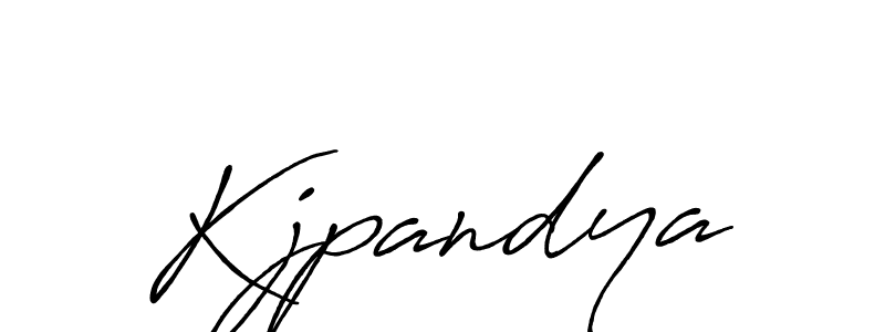 Use a signature maker to create a handwritten signature online. With this signature software, you can design (Antro_Vectra_Bolder) your own signature for name Kjpandya. Kjpandya signature style 7 images and pictures png
