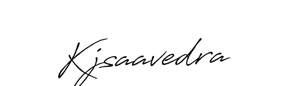 Design your own signature with our free online signature maker. With this signature software, you can create a handwritten (Antro_Vectra_Bolder) signature for name Kjsaavedra. Kjsaavedra signature style 7 images and pictures png