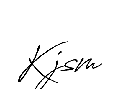 Once you've used our free online signature maker to create your best signature Antro_Vectra_Bolder style, it's time to enjoy all of the benefits that Kjsm name signing documents. Kjsm signature style 7 images and pictures png