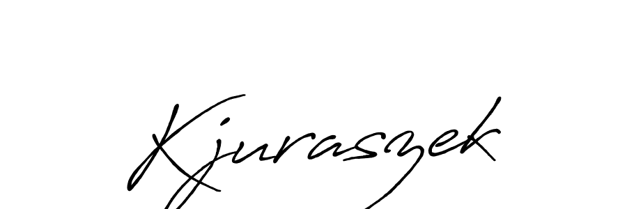 Use a signature maker to create a handwritten signature online. With this signature software, you can design (Antro_Vectra_Bolder) your own signature for name Kjuraszek. Kjuraszek signature style 7 images and pictures png