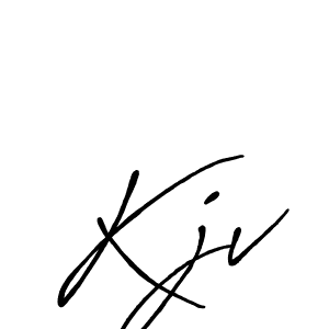 Create a beautiful signature design for name Kjv. With this signature (Antro_Vectra_Bolder) fonts, you can make a handwritten signature for free. Kjv signature style 7 images and pictures png