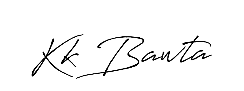Design your own signature with our free online signature maker. With this signature software, you can create a handwritten (Antro_Vectra_Bolder) signature for name Kk Bawta. Kk Bawta signature style 7 images and pictures png