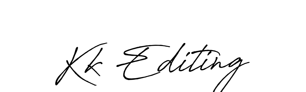 Antro_Vectra_Bolder is a professional signature style that is perfect for those who want to add a touch of class to their signature. It is also a great choice for those who want to make their signature more unique. Get Kk Editing name to fancy signature for free. Kk Editing signature style 7 images and pictures png