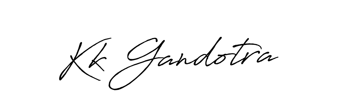 You should practise on your own different ways (Antro_Vectra_Bolder) to write your name (Kk Gandotra) in signature. don't let someone else do it for you. Kk Gandotra signature style 7 images and pictures png