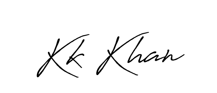 How to make Kk Khan name signature. Use Antro_Vectra_Bolder style for creating short signs online. This is the latest handwritten sign. Kk Khan signature style 7 images and pictures png