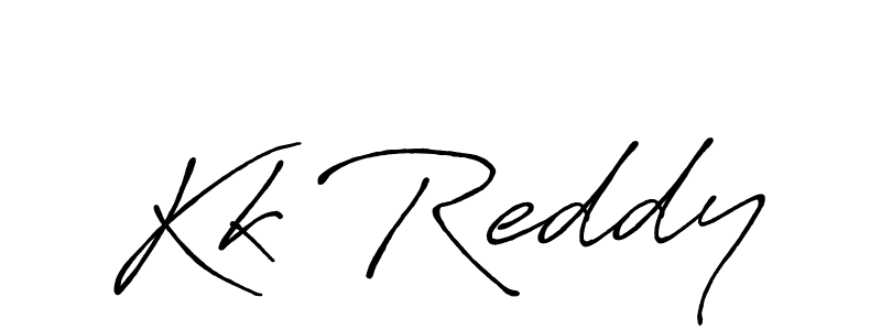 How to make Kk Reddy signature? Antro_Vectra_Bolder is a professional autograph style. Create handwritten signature for Kk Reddy name. Kk Reddy signature style 7 images and pictures png