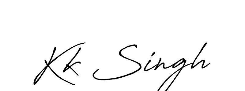 How to make Kk Singh signature? Antro_Vectra_Bolder is a professional autograph style. Create handwritten signature for Kk Singh name. Kk Singh signature style 7 images and pictures png