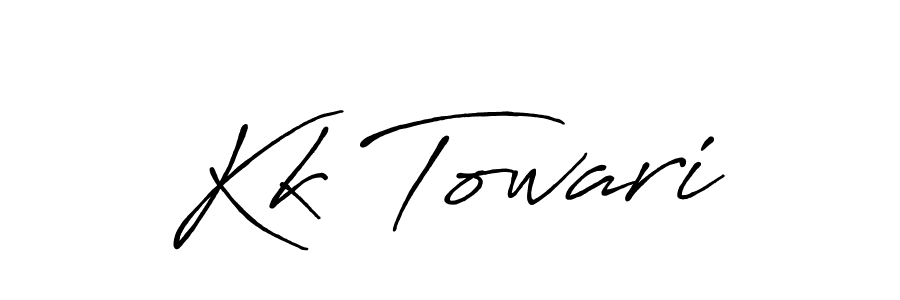 Make a short Kk Towari signature style. Manage your documents anywhere anytime using Antro_Vectra_Bolder. Create and add eSignatures, submit forms, share and send files easily. Kk Towari signature style 7 images and pictures png