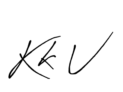 The best way (Antro_Vectra_Bolder) to make a short signature is to pick only two or three words in your name. The name Kk V include a total of six letters. For converting this name. Kk V signature style 7 images and pictures png