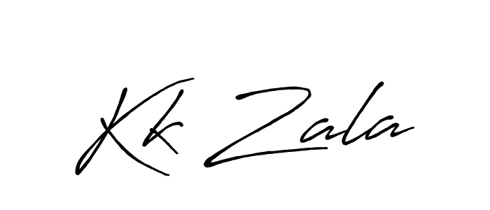 The best way (Antro_Vectra_Bolder) to make a short signature is to pick only two or three words in your name. The name Kk Zala include a total of six letters. For converting this name. Kk Zala signature style 7 images and pictures png