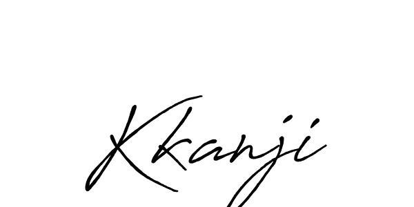 Use a signature maker to create a handwritten signature online. With this signature software, you can design (Antro_Vectra_Bolder) your own signature for name Kkanji. Kkanji signature style 7 images and pictures png