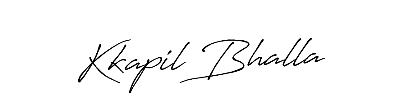 Kkapil Bhalla stylish signature style. Best Handwritten Sign (Antro_Vectra_Bolder) for my name. Handwritten Signature Collection Ideas for my name Kkapil Bhalla. Kkapil Bhalla signature style 7 images and pictures png