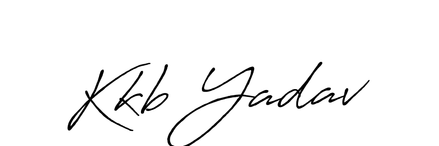 Use a signature maker to create a handwritten signature online. With this signature software, you can design (Antro_Vectra_Bolder) your own signature for name Kkb Yadav. Kkb Yadav signature style 7 images and pictures png