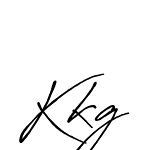 Design your own signature with our free online signature maker. With this signature software, you can create a handwritten (Antro_Vectra_Bolder) signature for name Kkg. Kkg signature style 7 images and pictures png